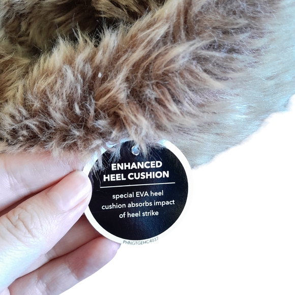 Isotoner Brown Fuzzy Boot Slippers - Picture 7 of 9